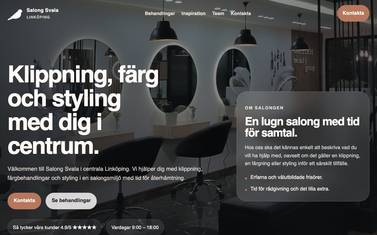 Förhandsvisning av demo: Svala