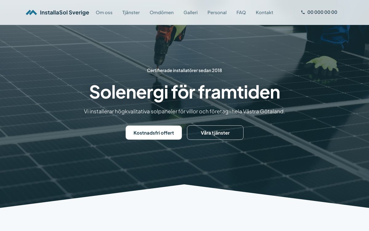 Förhandsvisning av demo: InstallaSol