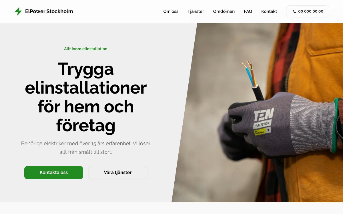 Förhandsvisning av demo: ElPower