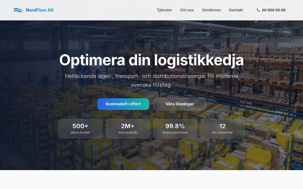 Förhandsvisning av demo: NordFlow