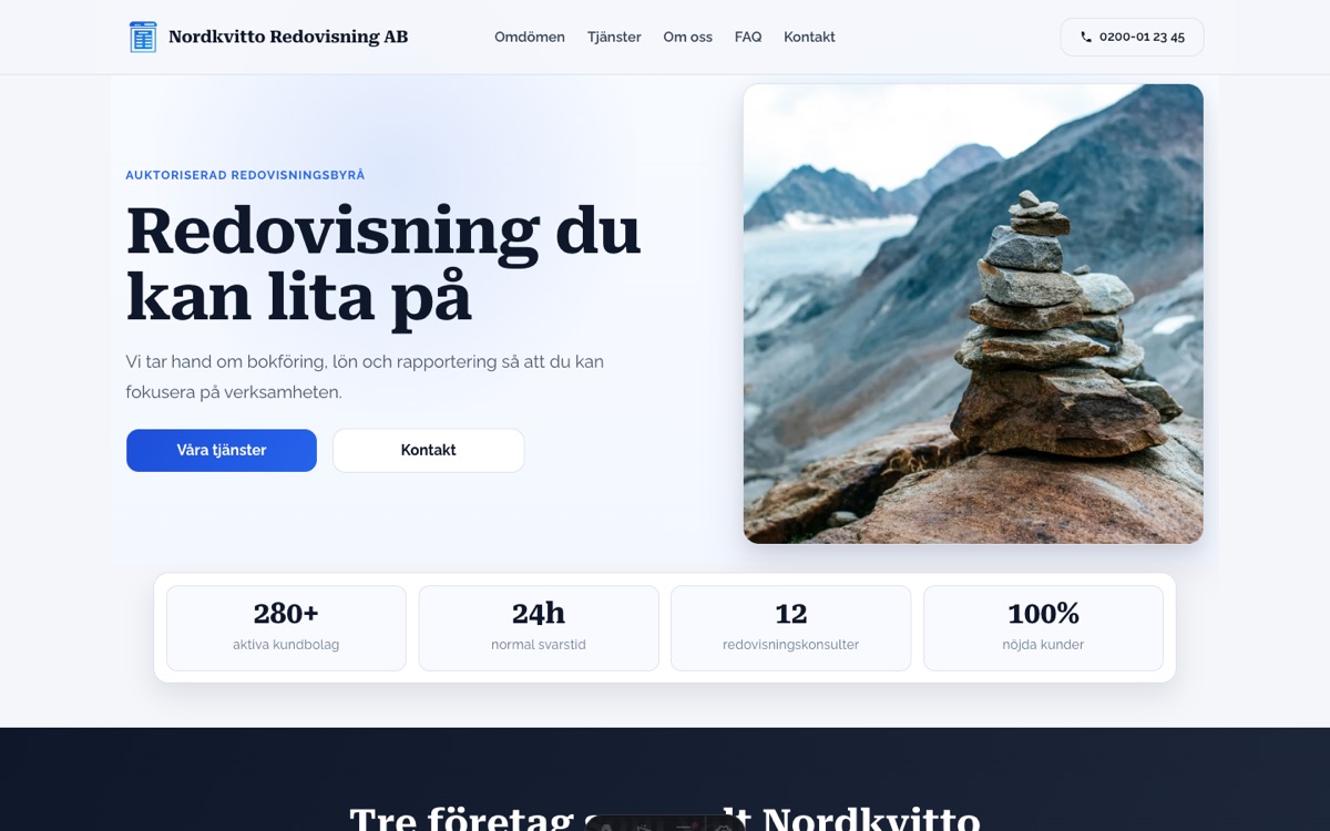 Förhandsvisning av demo: Nordkvitto