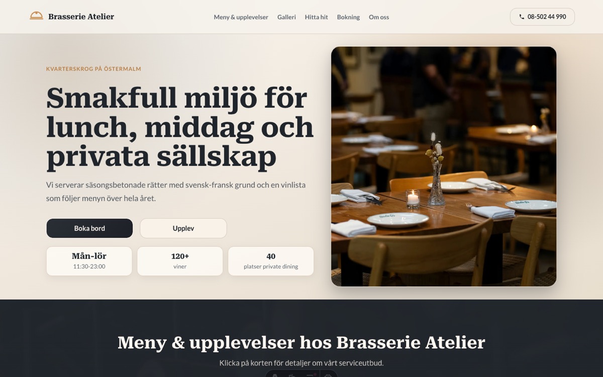 Förhandsvisning av demo: Atelier