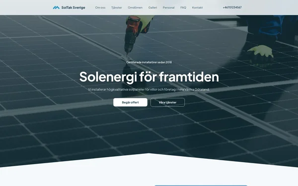 Förhandsvisning av demo: SolTak